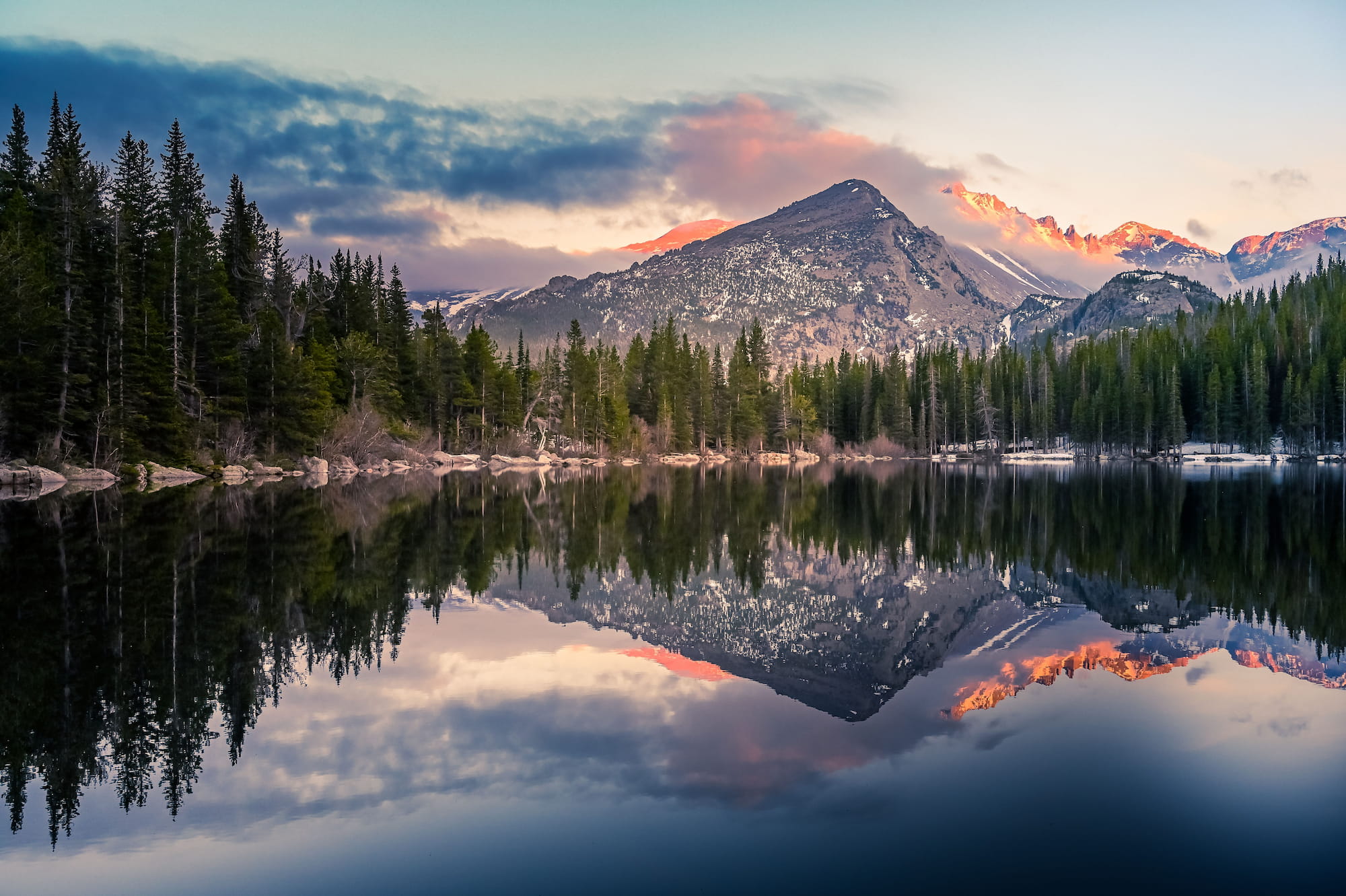 Colorado high country: peaks above a sheltered valley