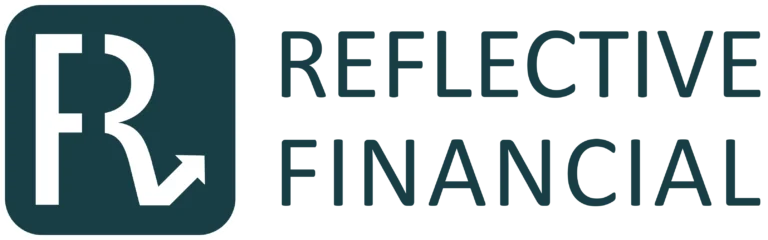 Reflective Financial Full Logo Blue